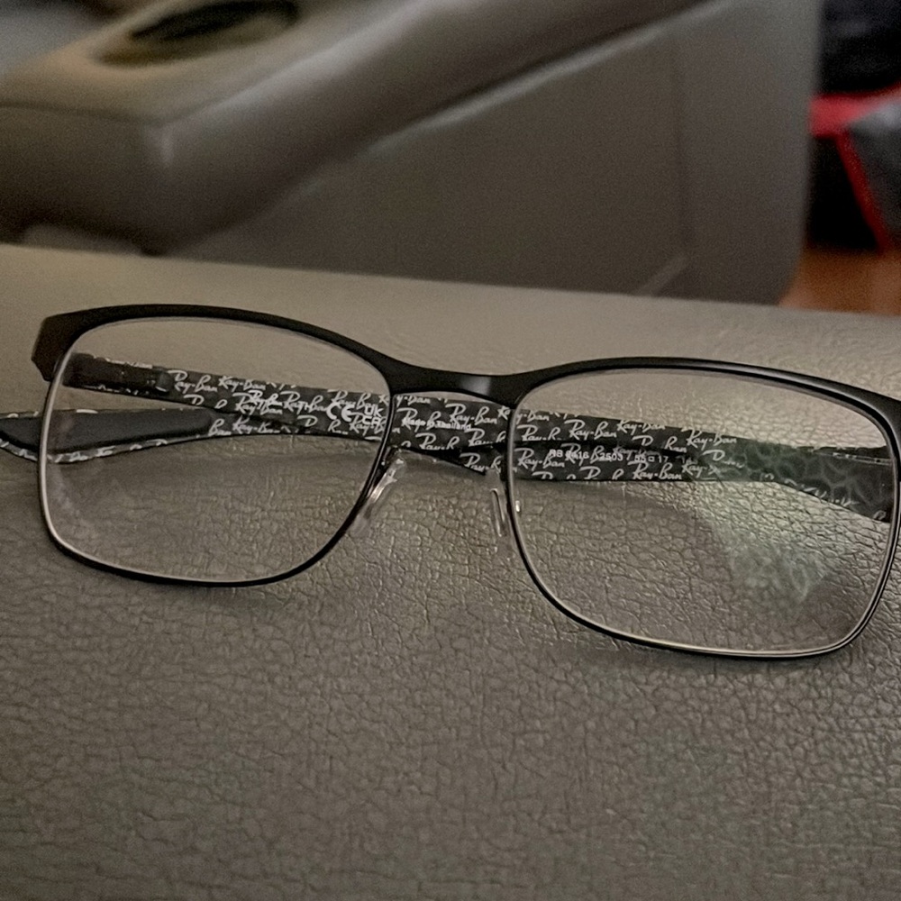 Ray-Ban Men’s Glasses 55-17-145 (Lenses can be replaced)